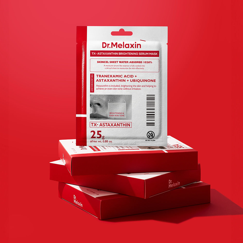 [DR.MELAXIN] TX Astaxanthin Brightening Serum Mask Pack - 1pack (25g x 5ea)