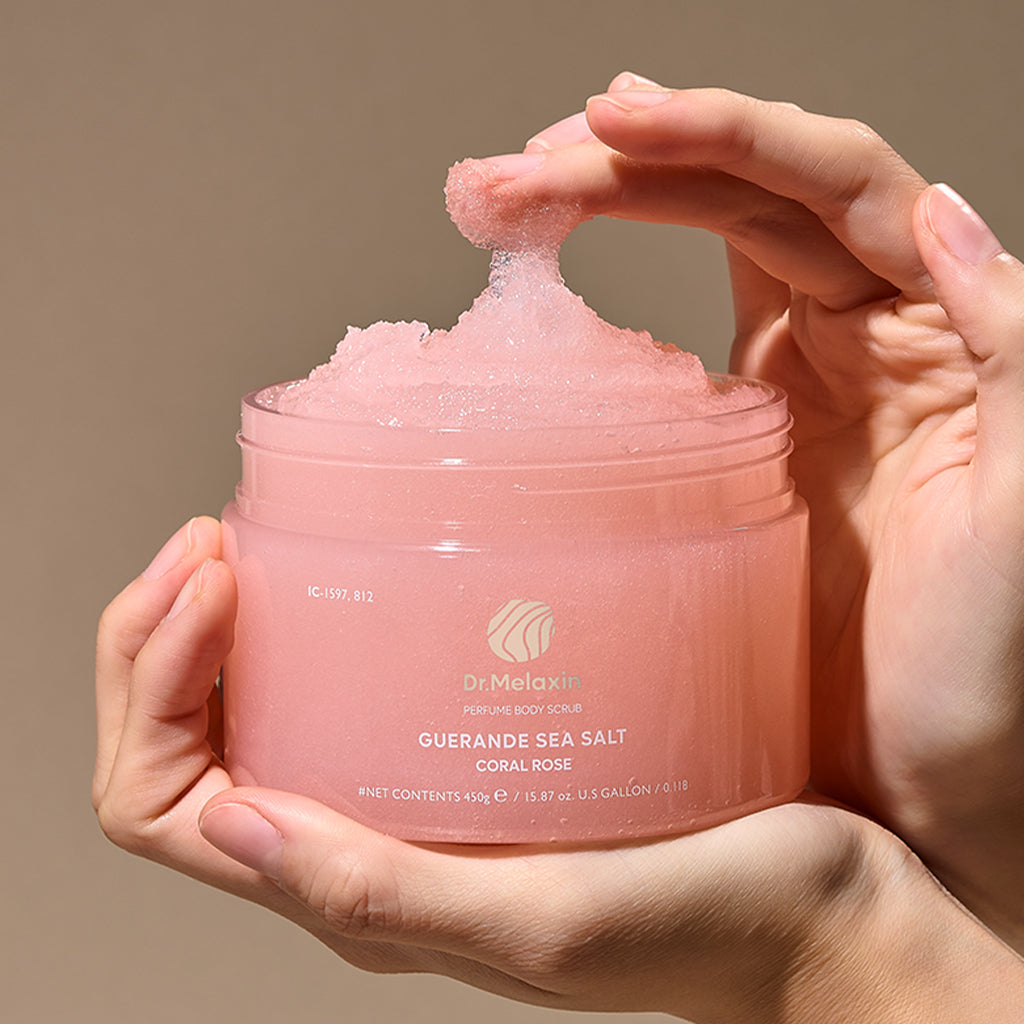 [DR.MELAXIN] Guerande Sea Salt Perfume Body Scrup # Coral Rose - 450g