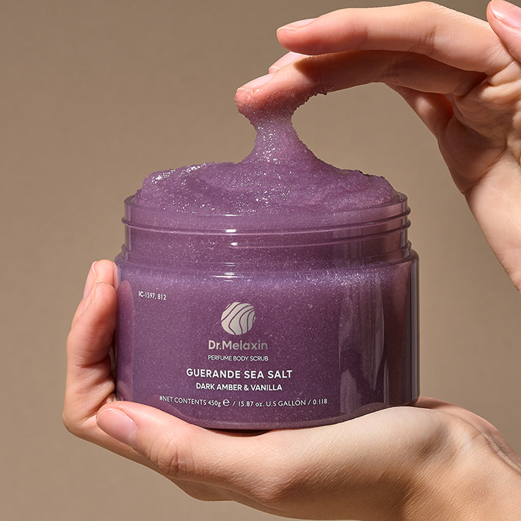 [DR.MELAXIN] Guerande Sea Salt Perfume Body Scrup # Dark Amber & Vanilla - 450g