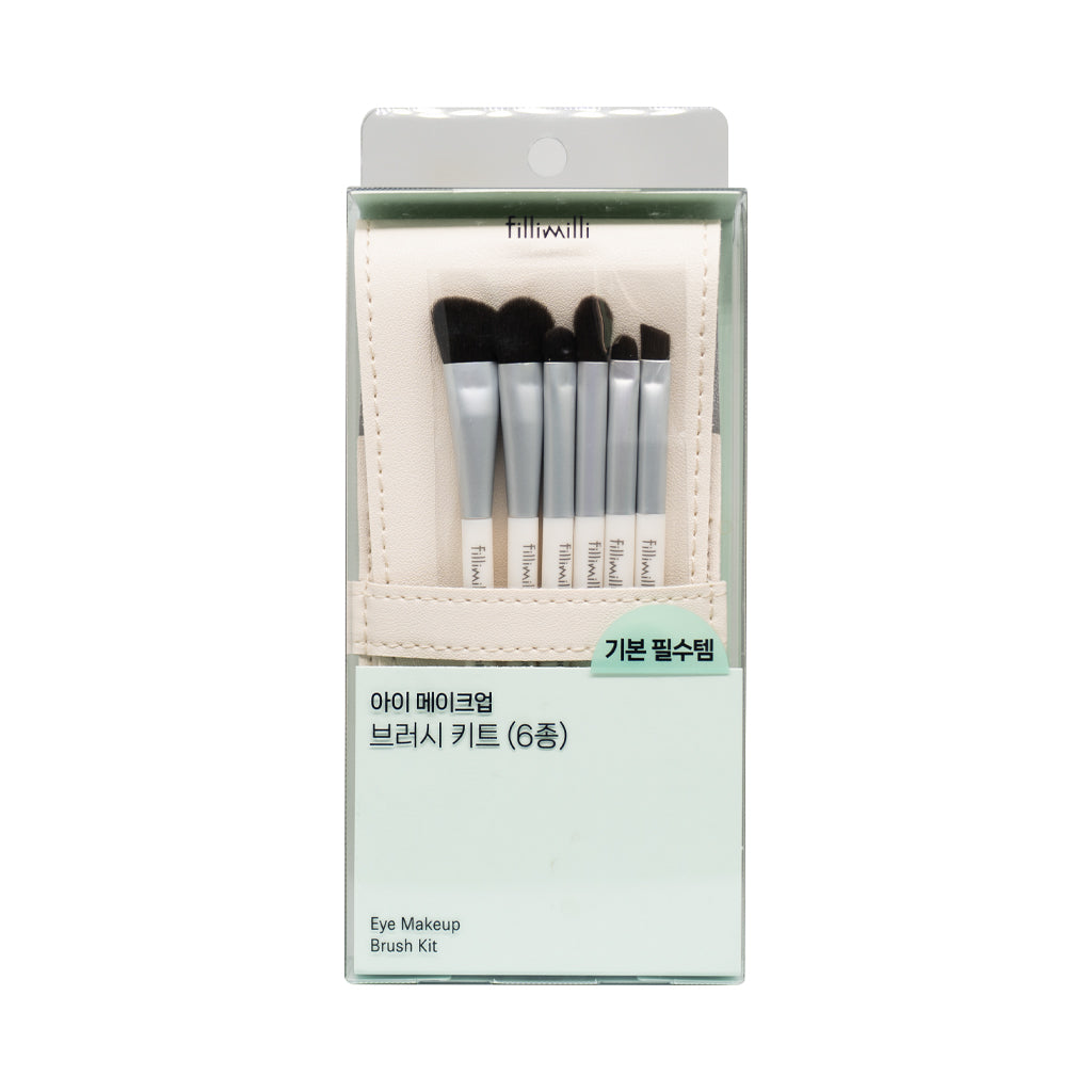 [FILLIMILLI] Eye Make Up Brush Kit (2025) - 1pack (6items)
