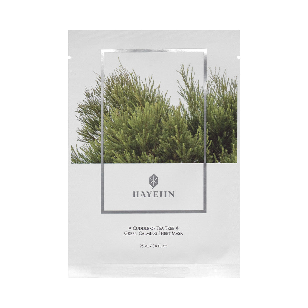 [HAYEJIN] Green Calming Sheet Mask (Cuddle Of Tea Tree ) - 5pcs