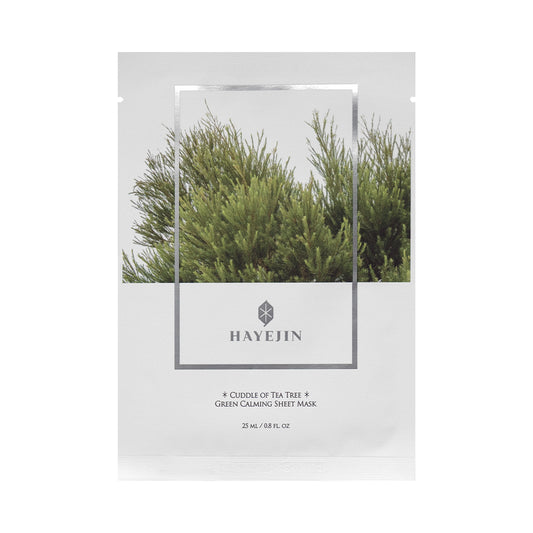 [HAYEJIN] Green Calming Sheet Mask (Cuddle Of Tea Tree ) - 5pcs