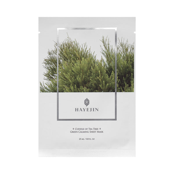 [HAYEJIN] Green Calming Sheet Mask (Cuddle Of Tea Tree ) - 5pcs