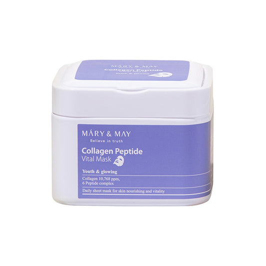 [MARY&MAY] Collagen Peptide Vital Mask - 400g (30ea)