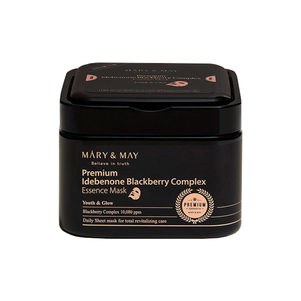 [MARY&MAY] Premium Idebenone Blackberry Complex Essence Mask - 250g (20ea)