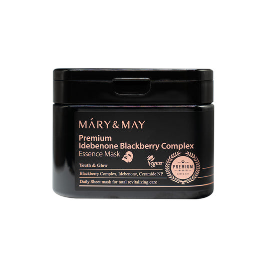 [MARY&MAY] Premium Idebenone Blackberry Complex Essence Mask - 250g (20ea)