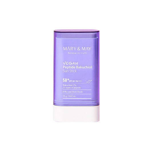 [MARY&MAY] Vegan Peptide Bakuchiol Sun Stick (SPF50+ PA++++) - 18g