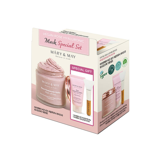 [MARY&MAY] Vegan Rose Hyaluronic Mask Special Set - 1pack (125g+30g)