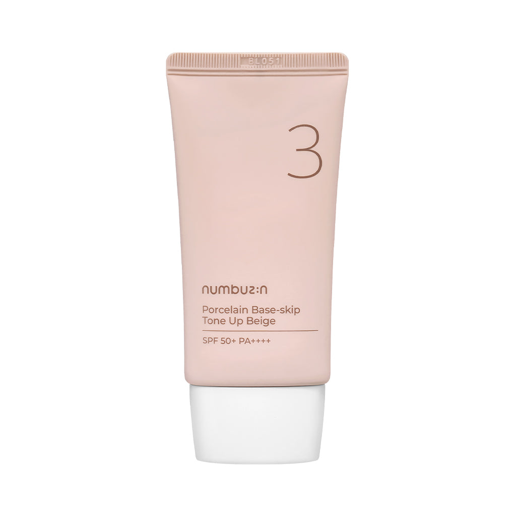 [NUMBUZIN] No.3 Porcelain Base Skip Tone Up Beige (SPF50+ PA++++) - 50ml