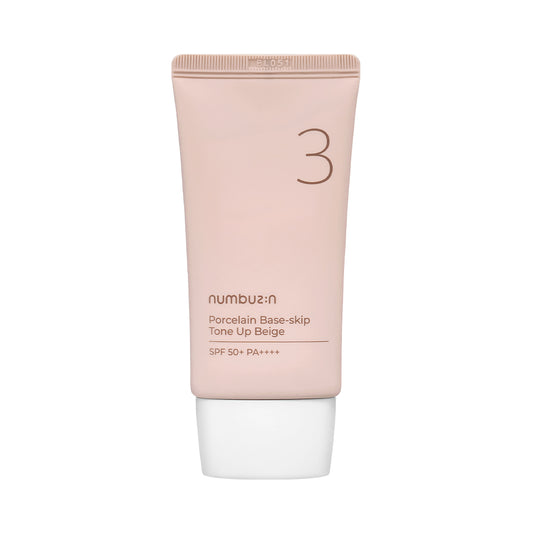 [NUMBUZIN] No.3 Porcelain Base Skip Tone Up Beige (SPF50+ PA++++) - 50ml
