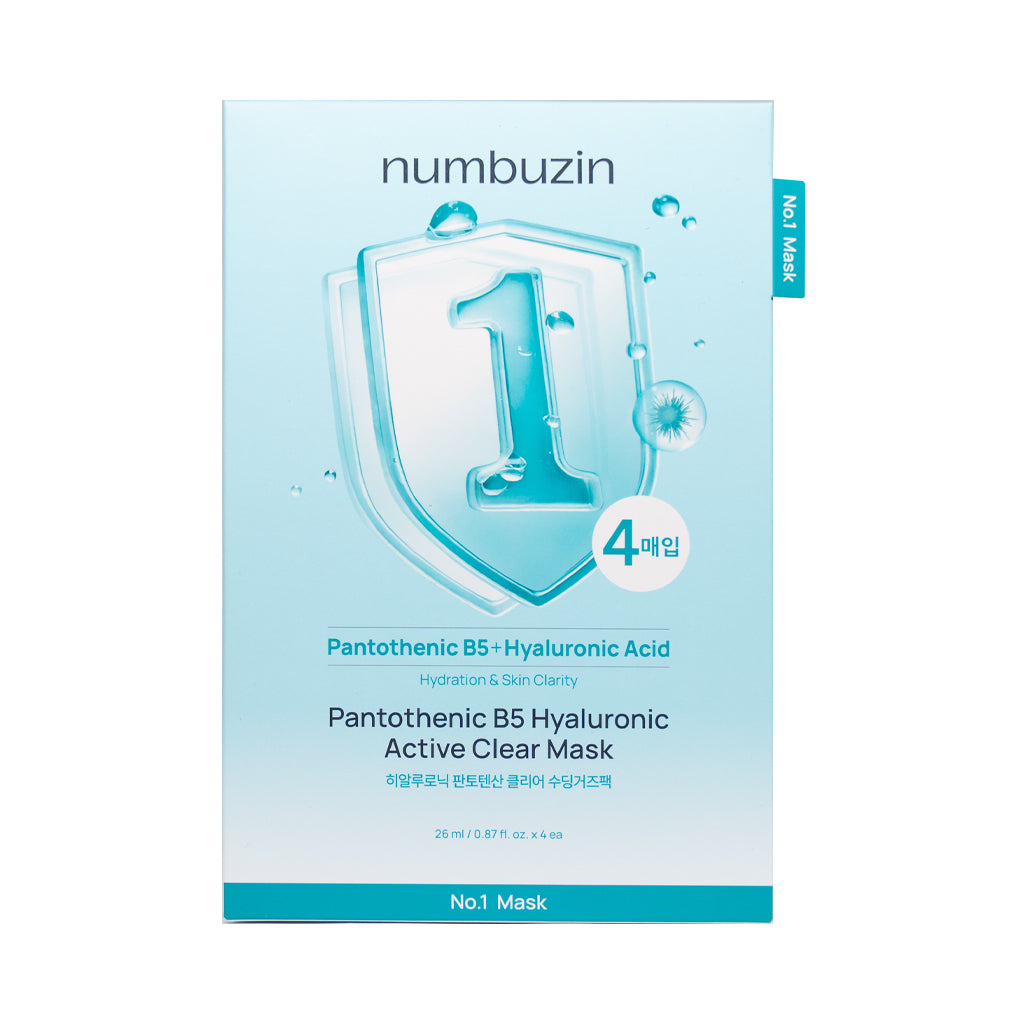 [NUMBUZIN] No.1 Pantothenic B5 Hyaluronic Active Clear Mask - 1pack(26mlx4ea)