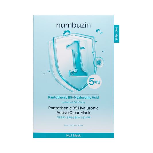 [NUMBUZIN] No.1 Pantothenic B5 Hyaluronic Active Clear Mask - 1pack(26mlx5ea)