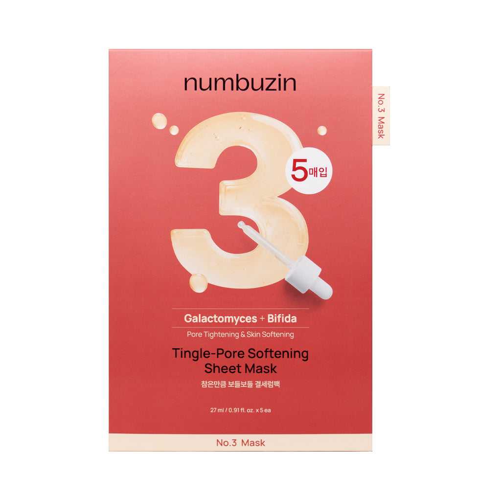 [NUMBUZIN] No.3 Tingle-Pore Softening Sheet Mask - 1pack(27mlx5ea)