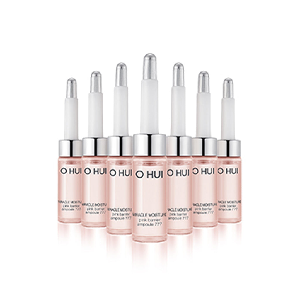 [OHUI] Miracle Moisture Pink Barrier Ampoule 777 - 1pack(7mlx7ea)