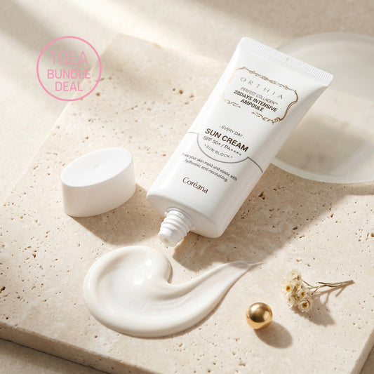☆BNDL- [ORTHIA] Perfect Collagen TM 28 Days Intensive Ampoule (SPF50+ PA++++)(EXP 2027-04-03) - 50g x 10ea