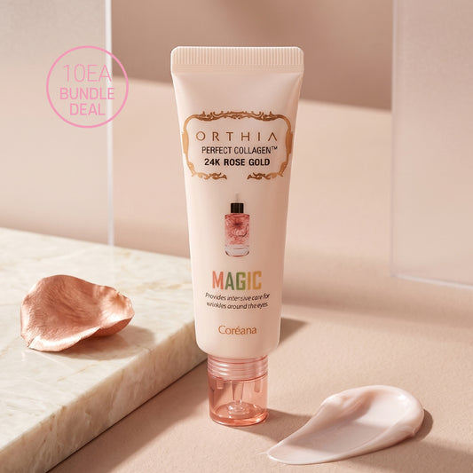 ☆BNDL- [ORTHIA] Perfect Collagen 24K Rose Gold Lifting Magic(EXP 2027-04-03) - 30ml x 10ea
