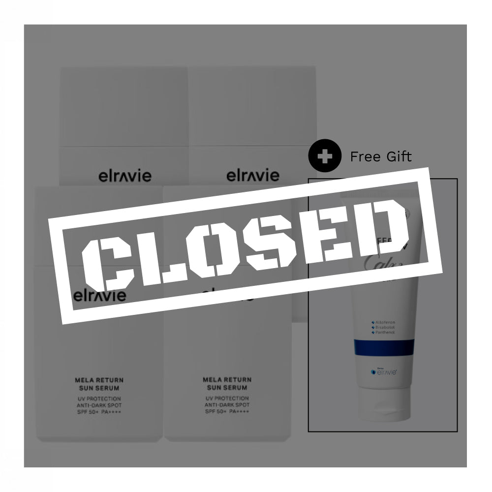 [ELRAVIE] Sun Serum 50ml x 4ea + GIFT (Cream 1ea)