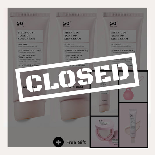 [ARTDELI] Mela Cut Tone Up Sonnencreme (LSF50+ PA++++) Set (50mlx4ea) +GESCHENK (Cushion1+Schlüsselanhänger1+Creme mini1)