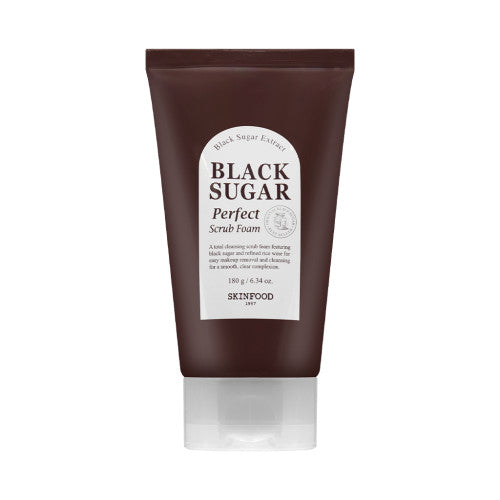 [SKINFOOD] Black Sugar Perfect Scrub Foam (2023) - 180g