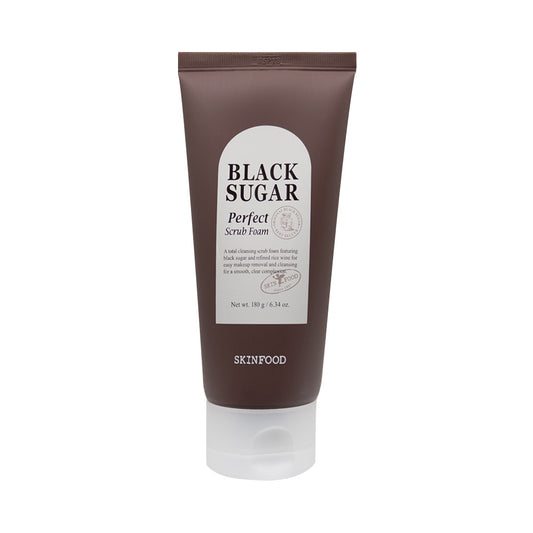 [SKINFOOD] Black Sugar Perfect Scrub Foam (2023) - 180g