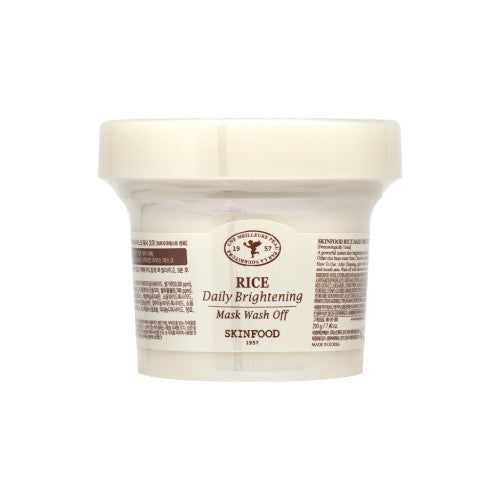 [SKINFOOD] Rice Daily Brightening Mask Wash Off (2024) - 210g