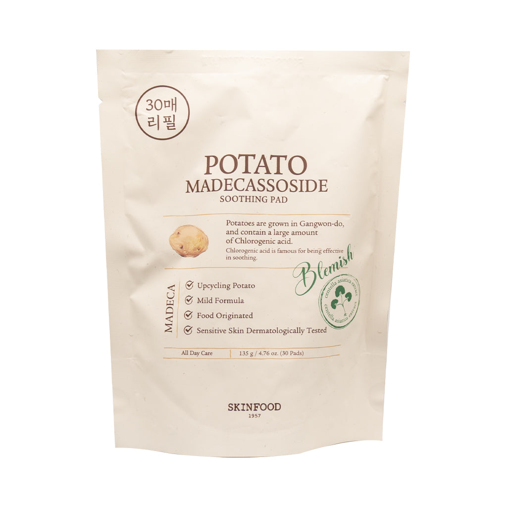 [SKINFOOD] Potato Madecassoside Soothing Pad Refill - 135g (30pads)