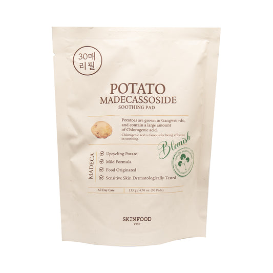 [SKINFOOD] Potato Madecassoside Soothing Pad Refill - 135g (30pads)