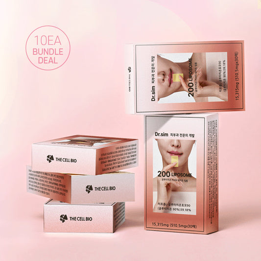 ☆BNDL- [THE CELL LAB] BIO Dr.Sim Liposome Glutathione PDRN White Film - 1pack(510.5mgx30ea) x 10ea