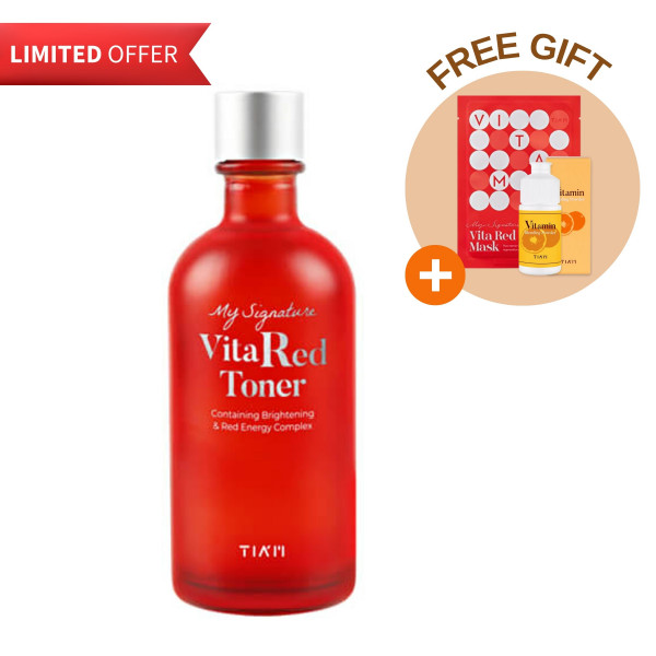 [TIA'M] My Signature Vita Red Toner - 130ml(GIFT:Vita Mask+Vitamin Powder)