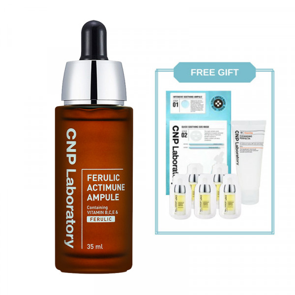 *Clearance* [CNP LABORATORY] Ferulic Actimune Ampule - 35ml(GIFT:S.O.S Mask+Cleanser+Sample 5pcs) (EXP 2023-02-18)