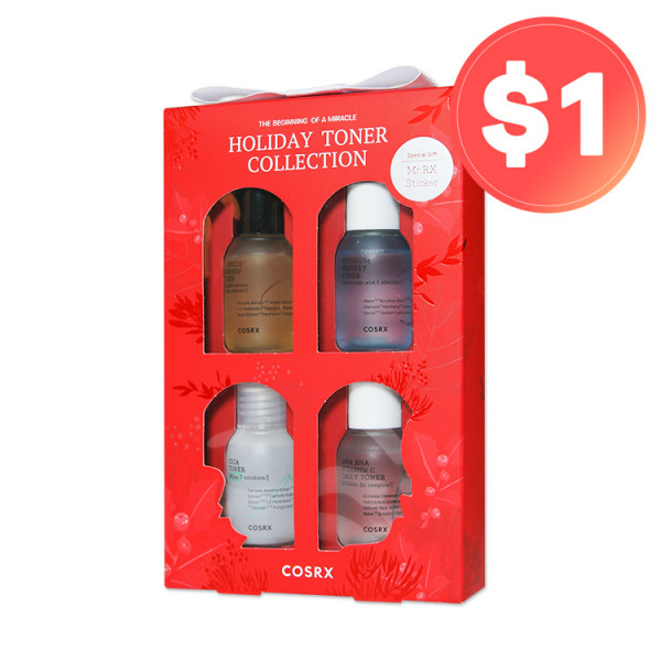 ★1 DOLLAR★ [COSRX] Holiday Toner Collection - 1pack (4items) (EXP 2023-07-16)