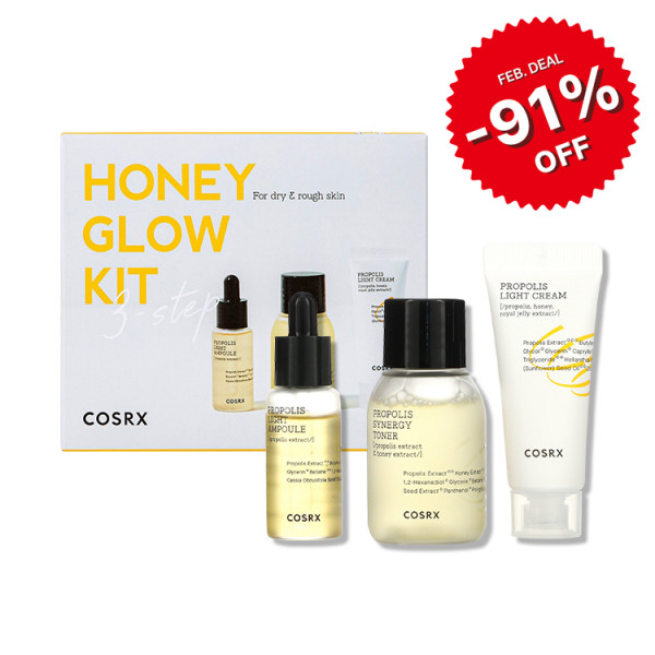 ★FEB DEAL★ [COSRX] Full Fit Honey Glow Kit - 1pack (3items) (EXP 2023-07-22)