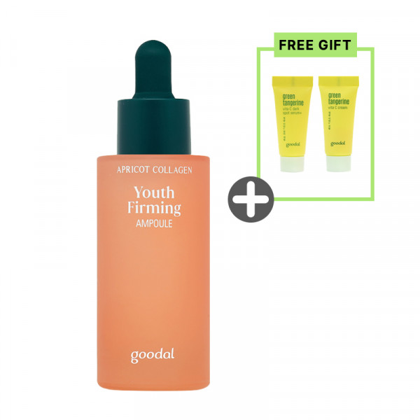 [GOODAL] Apricot Collagen Youth Firming Ampoule - 30ml (GIFT : Green Tangerine Samples 2pcs)