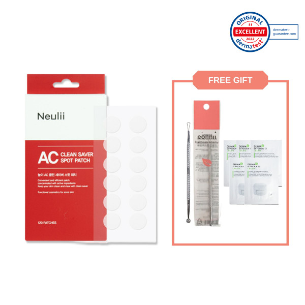 [Neulii] AC Clean Saver Spot Patch - 1pack (120pcs)(GIFT:Eonni Pimple Extractor+Random Samples 5pcs)