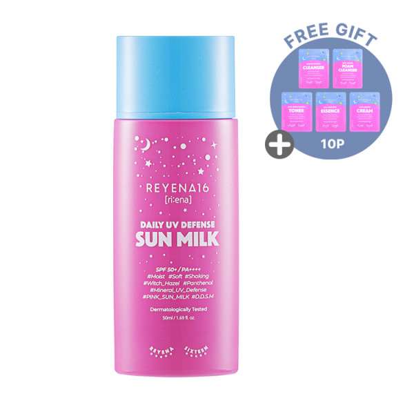 [REYENA16] Daily UV Defense Sun Milk - 50ml (GIFT : Reyena16 Samples - 10pcs)