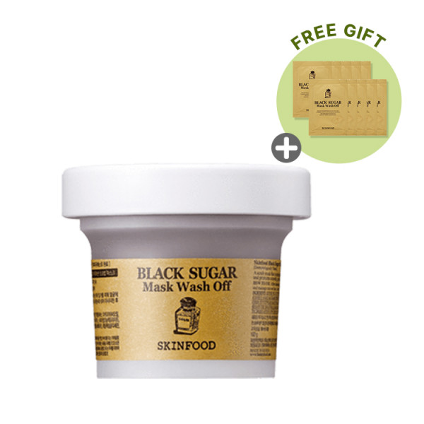 [SKINFOOD] Black Sugar Mask Wash Off Pack (2021) - 100g (Black Sugar Mask Sample 10pcs)