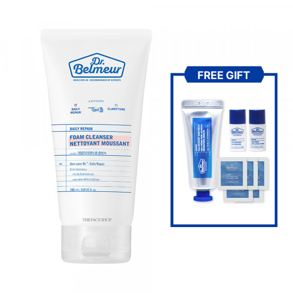 [DR.BELMEUR] Daily Repair Foaming Cleanser - 150ml (GIFT:Hand cream+Bottle Sample 2pcs+Samples 5pcs)