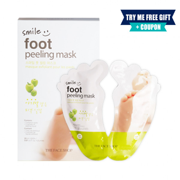 [THE FACE SHOP] Smile Foot Peeling Mask - 1Pack (2pcs)