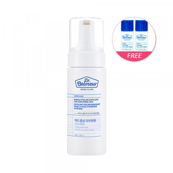 [DR.BELMEUR] Amino Clear Bubble Peeling Exfoliant For Acne Prone Skin - 150ml(Free bottle samples 2pcs)