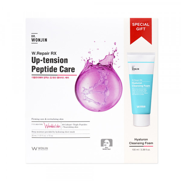 [WONJIN] W.Repair RX Up Tension Peptide Care Mask & Cleansing Special Kit - 1pack