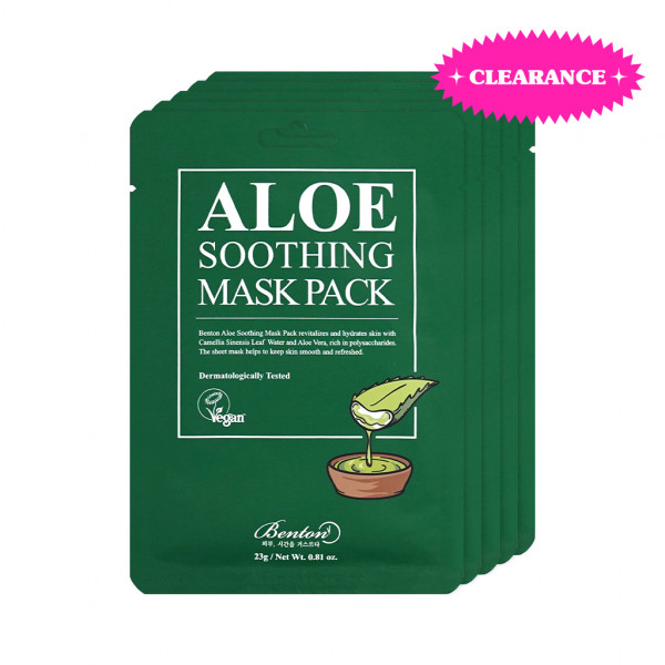 [BENTON] Aloe Soothing Mask Pack - 5pcs (EXP 2025-03-15)