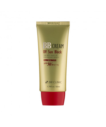 [3W CLINIC] UV Sun Block BB Cream - 50ml (SPF50+ PA+++)