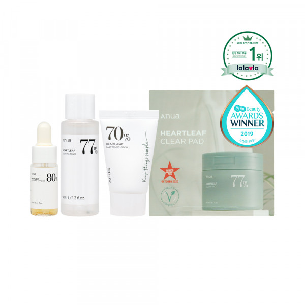 [ANUA] Heartleaf Soothing Trial Kit - 1pack (4items)