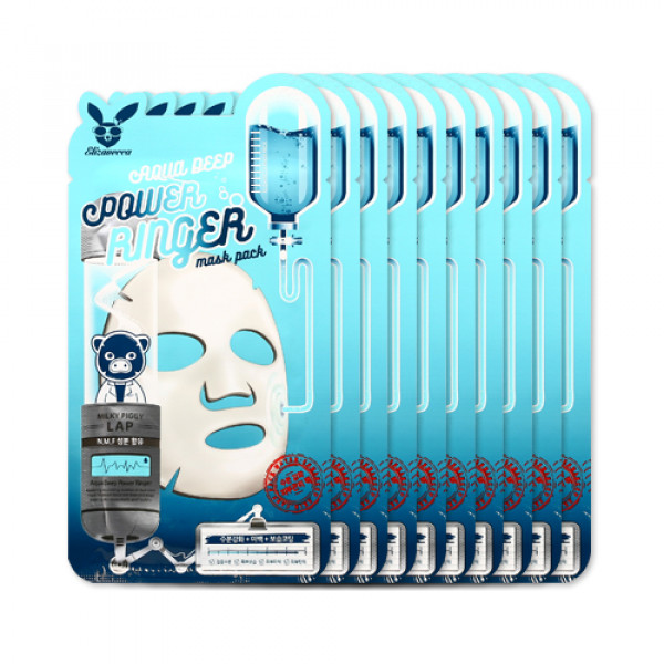 [ELIZAVECCA] Aqua Deep Power Ringer Mask Pack - 1pack (10pcs)