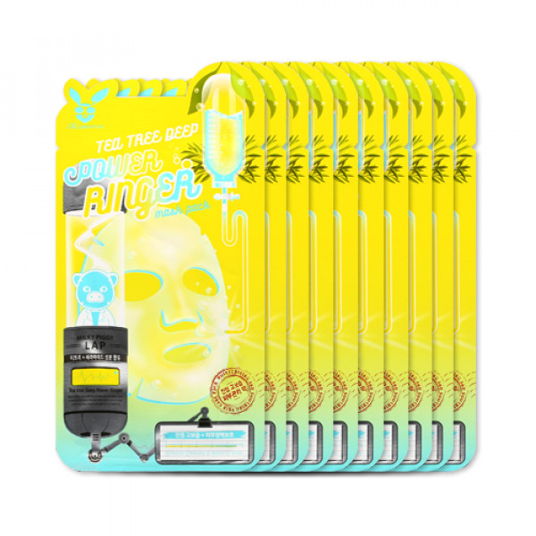 [ELIZAVECCA] Tea Tree Deep Power Ringer Mask Pack - 1pack (10pcs)