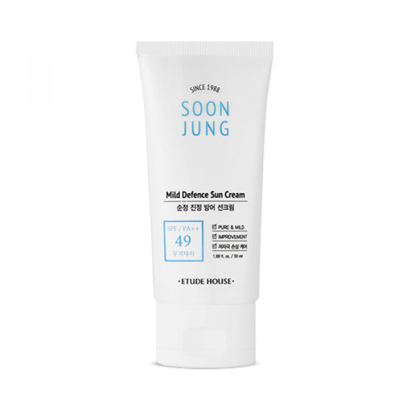 [ETUDE HOUSE] Soon Jung Mild Defence Sun Cream - 50ml (SPF49 PA++)