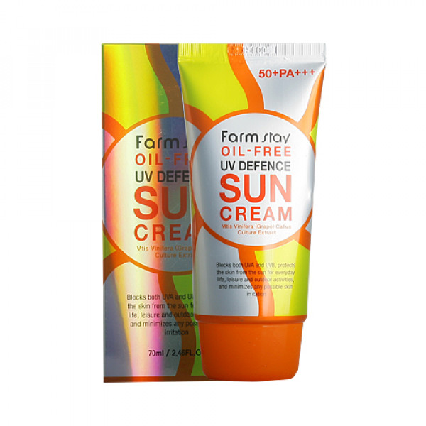*Clearance* [FARM STAY] Oil Free UV Defence Sun Cream - 70ml (SPF50+ PA+++)