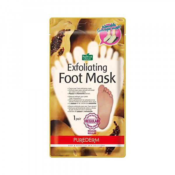 W-[PUREDERM] Exfoliating Foot Mask (Regular) - 1pcs x 10ea