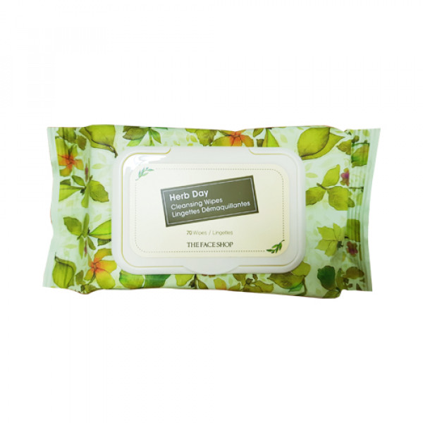[THE FACE SHOP] Herb Day Cleansing Tissue - 1pack (70pcs)